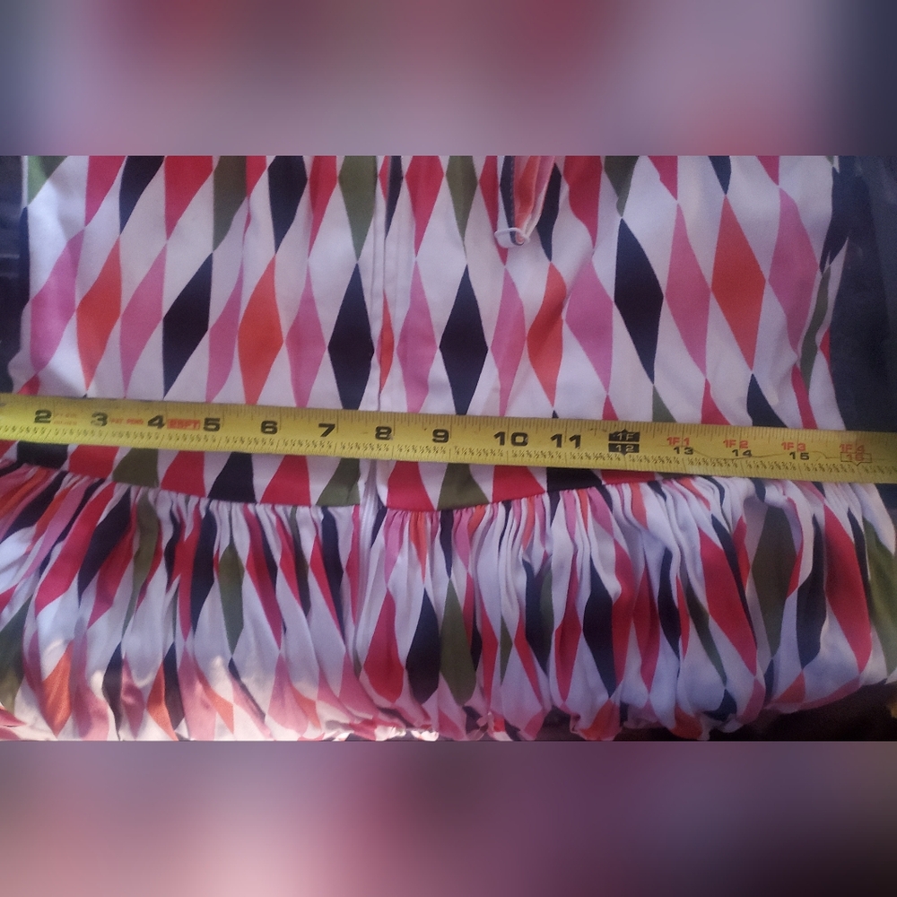Pinup Couture Harlequin Geometric Patterned Dress - Picture 14 of 14